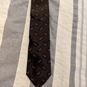 Drake's brown patterned tie